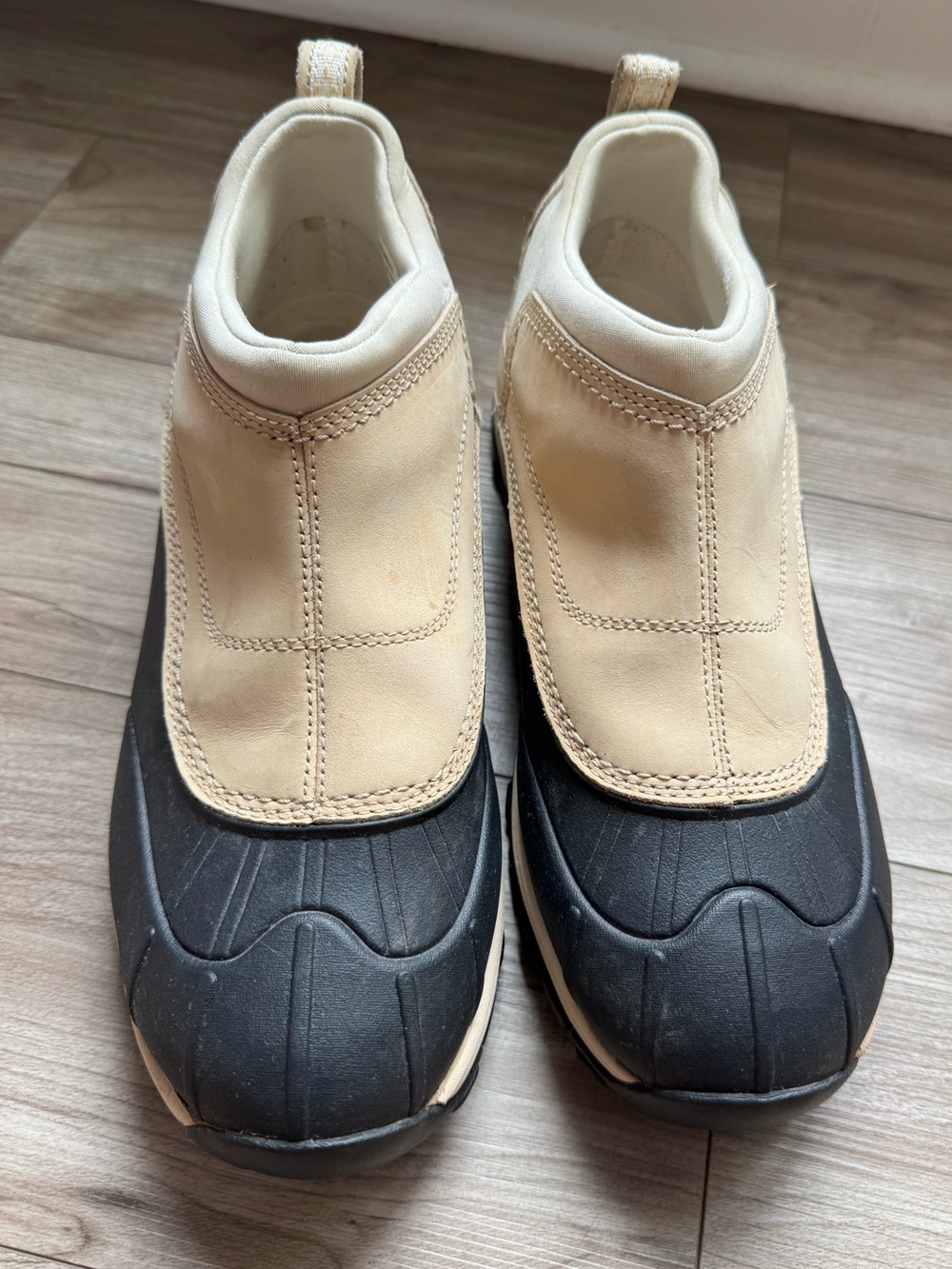 L.L.Bean Tek 2.5 Waterproof Slip On Duck Boots Women’s 9.5 Tan Black Winter Shoe
